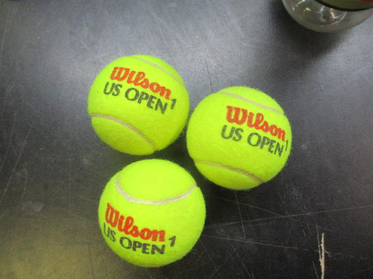 Used Wilson Tournament Tennis Balls - QTY 3