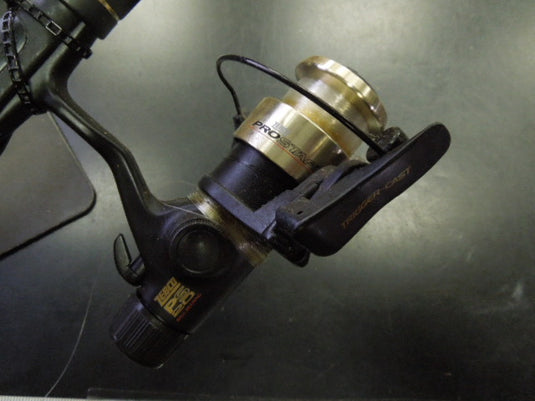 Used Zebco Pro Staff PS20 Spin Reel and Graphite Rod Complete Combo