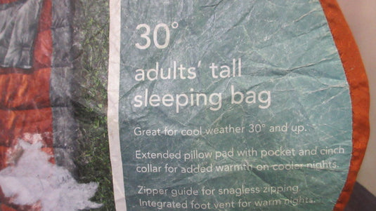 Used Embark 30 Deg Adult Tall Sleeping Bag