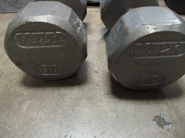 Load image into Gallery viewer, Used VTX 80LB Cast Iron Dumbbell - Pair
