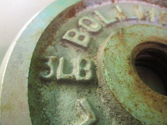 Used Bollinger Standard 3LB Spinlock Weight Plate
