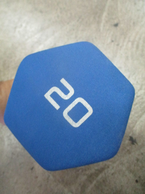 Used Neoprene 20LB Hex Dumbbell