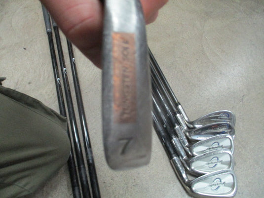 Used Pure Spin Diamond Face Tungsten Sole Iron Set 4-10,LW,SW - RH