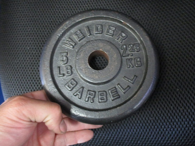 Load image into Gallery viewer, Used Weider 5LB Weight Plate
