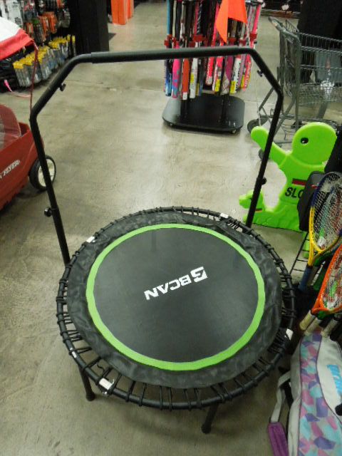 Used BCAN Adult Mini Fitness Trampoline with Stability Bar
