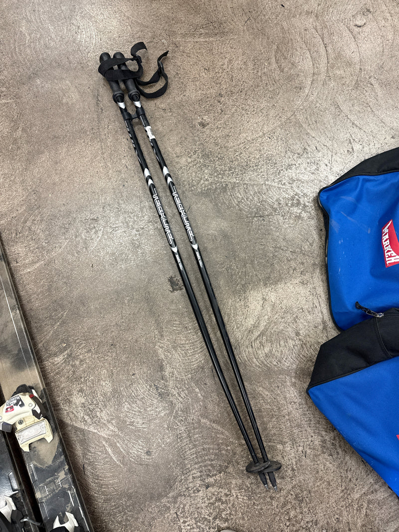 Load image into Gallery viewer, Heavy Use Swix Tech Lite Downhill Ski Poles 25.5" Bent Pole
