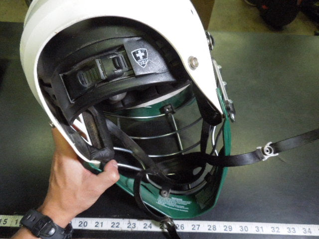 Load image into Gallery viewer, Used Cascade CPXR Lacrosse Helmet With SPR Fit Sizing System in Green on White
