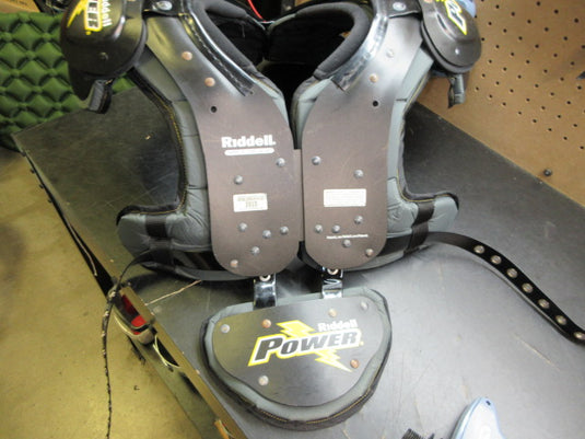 Used Riddell Surge Football Shoulder Pads W/ Back Plate - Size XL
