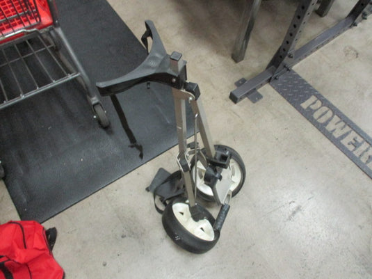Used Grey Folding Golf Push Cart