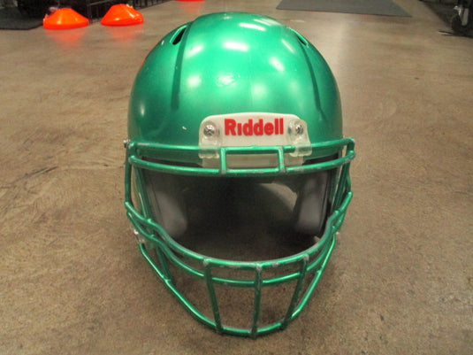 Used Riddell Speed Icon Green Football Helmet Size Youth Large