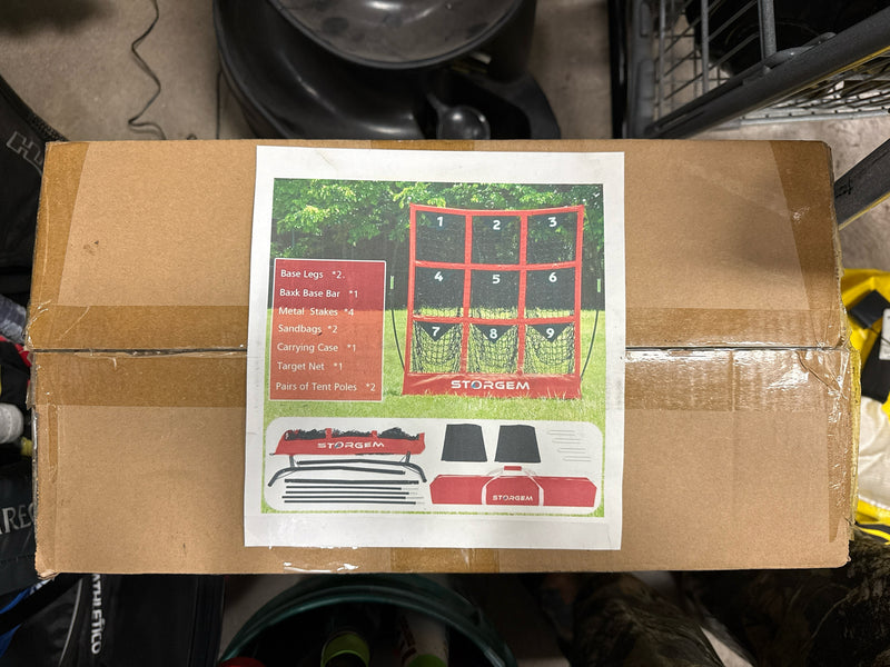 Load image into Gallery viewer, Like New Storgem Pitching Strike Zone Net Stand
