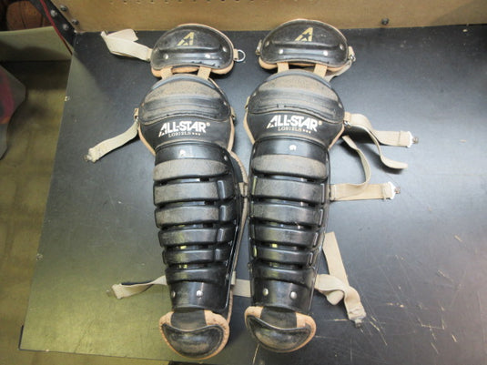 Used All-Star Catchers Shin Guards - Size 9-12