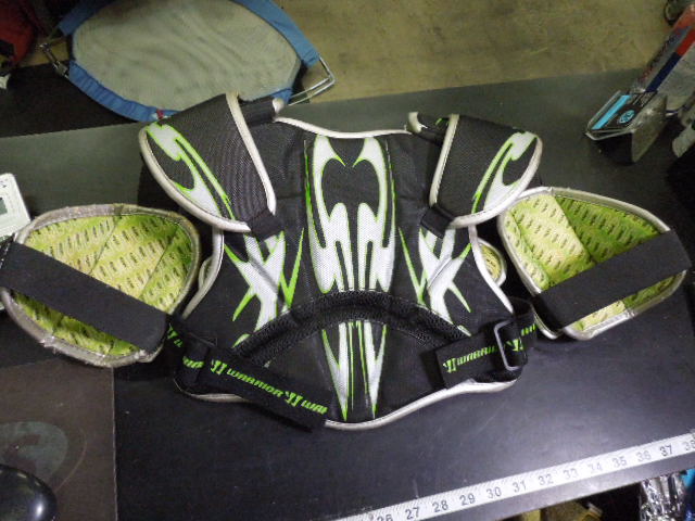 Load image into Gallery viewer, Used Warrior Millennium Pro Gear Lacrosse Shoulder Pads Size Medium
