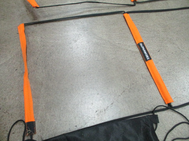 Load image into Gallery viewer, Used Alphawork 8 + 4 Rung Agility Ladder Hurdle and Wall Fitness
