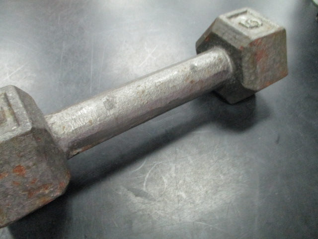 Load image into Gallery viewer, Used 5LB Cast Iron Hex Dumbbell
