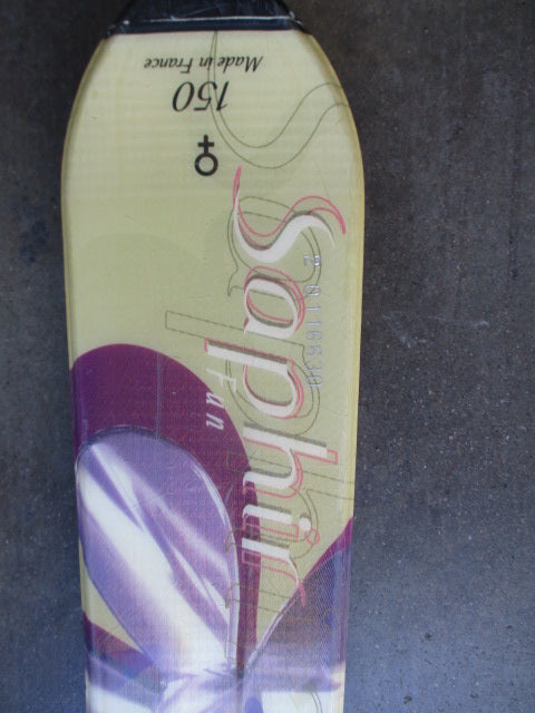 Used Rossignol Saphir Fun Downhill Skis w/ Look Nova Bindings - 150 cm