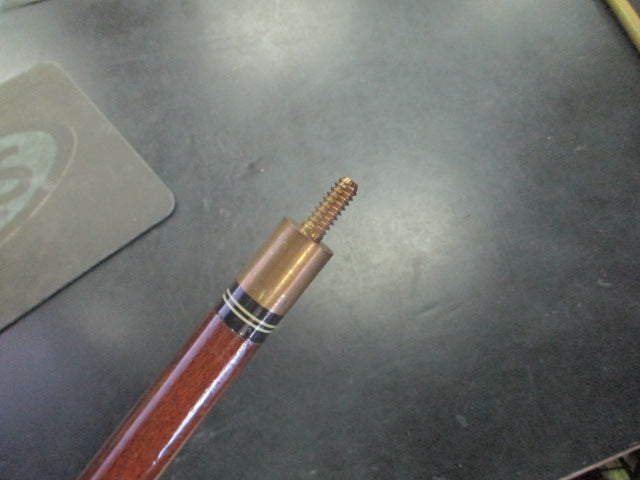 Load image into Gallery viewer, Used 2 Piece Wood and Wrapped Leather Pool Cue With Leather Case
