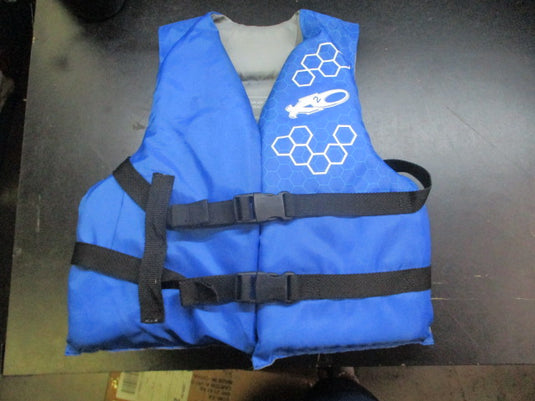 Used X2O Universal Open-Sided Blue Life Jacket - Youth