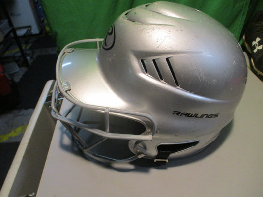 Used Rawlings Size 6 1/2 - 7 1/2 Batting Helmet W Mask