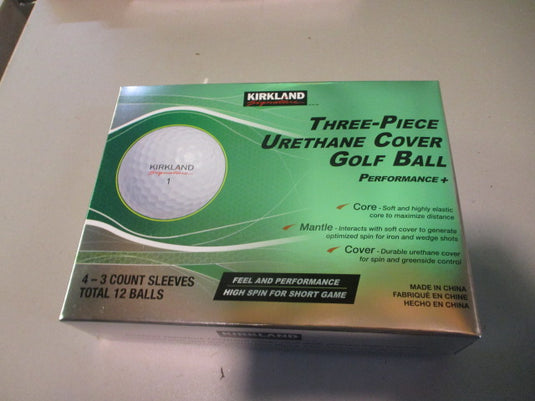 Used Kirkland Performance + Three-Piece Urethane Dozen Golf Balls