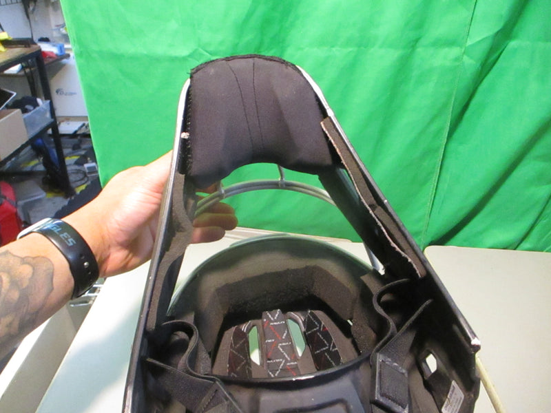Load image into Gallery viewer, Used Rawlings REV B Size 7 1/8 - 7 1/2 Baseball Catchers Helmet Missing Chin Pad
