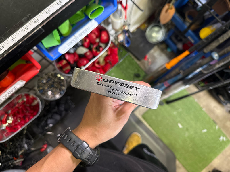 Load image into Gallery viewer, Used Odyssey Dual Force 664 Right Hand Blade Putter
