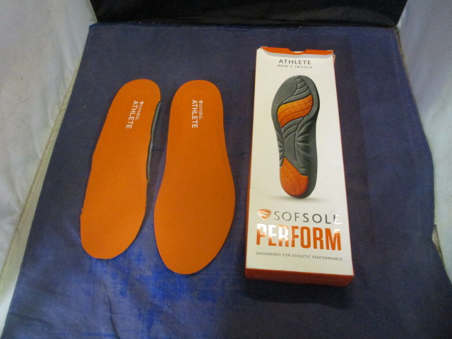 Load image into Gallery viewer, Used Sofsole Perform Athlete Men&#39;s Insoles Adult Size 9-10.5 - one insole cut
