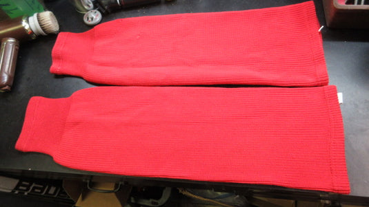 Used Red Hockey Socks Size 32" - holes