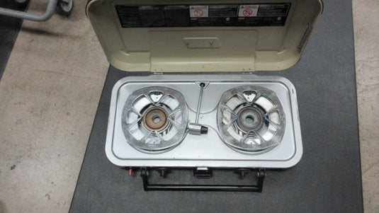 Used Coleman Hyperflame FyreKnight 2 Burner Camp Stove