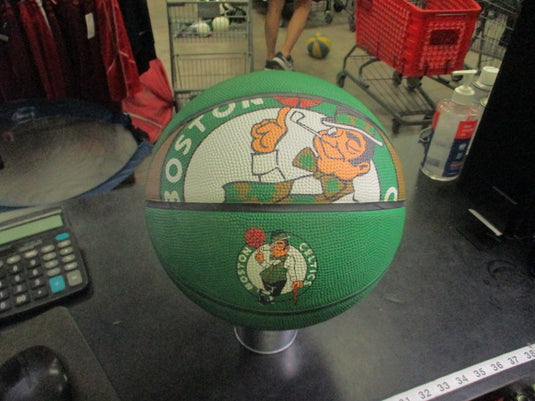 Used Spalding Boston Celtics Branded Official Size Basketball