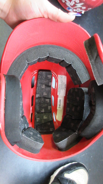Load image into Gallery viewer, Used Rawlings Batting Helmet W/ Jaw Guard - Size 6 3/8" - 7 1/8"
