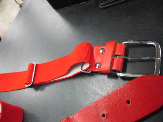 Load image into Gallery viewer, Used Adult Red Baseball Belt
