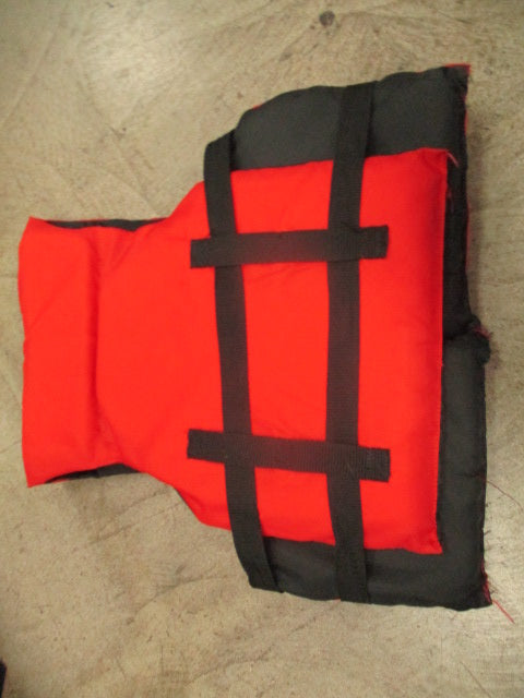 Used X2 Youth Red Life Vest - 50-90lbs