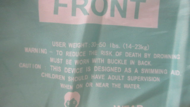 Load image into Gallery viewer, Used Hippo Pirate Light Blue Toddler Arm Floaties Life Jacket Size Toddler

