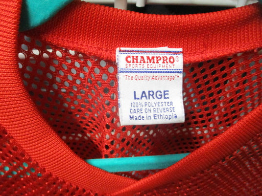Used Champro Red Football Jersey Size Large