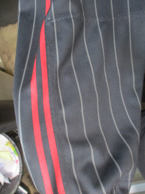 Used Swaggie Athlete Pin Striped and Red Piping Elastic Bottom Pants Youth Large