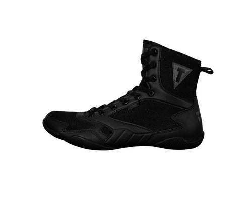 New Title Charged Boxing Shoes Adult Size 9 - All Black