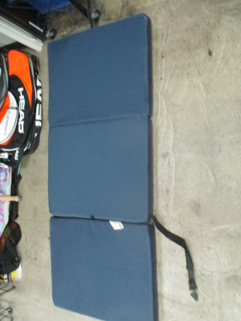 Load image into Gallery viewer, Used Folding Fitness Mat 79"X29"X3" Blue
