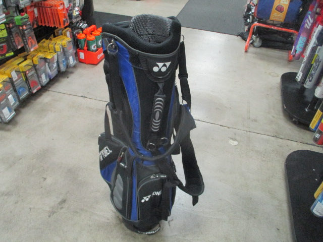 Load image into Gallery viewer, Used Yonex Black/Blue Golf Stand Bag
