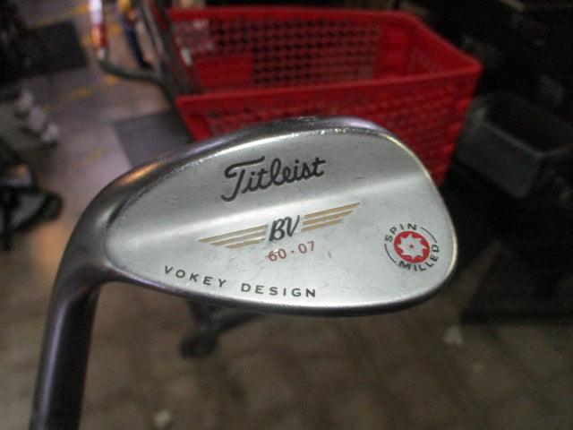 Load image into Gallery viewer, Used Titleist BV 60-07 Vokey Design Sin Milled Lefty 60 Deg Wedge
