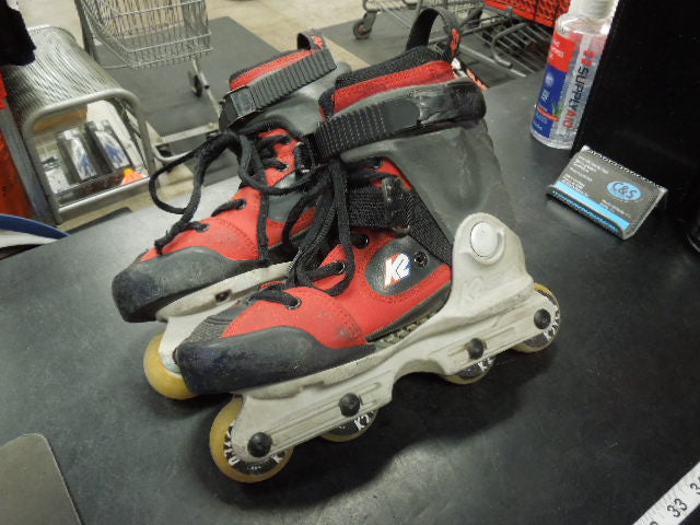 Load image into Gallery viewer, Used Heavy Wear K2 80 Mini Youth Roller Skates Size 2 - 4
