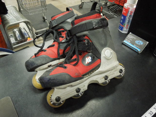 Used Heavy Wear K2 80 Mini Youth Roller Skates Size 2 - 4