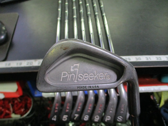 Load image into Gallery viewer, Used Pinseeker TPW 8pc Right Hand Iron Set 3-9i and P/Sw Missing 6i
