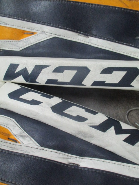 Used CCM Extreme Flex II Hockey Goalie Leg Pads Size 35" + 2" - Has Wear