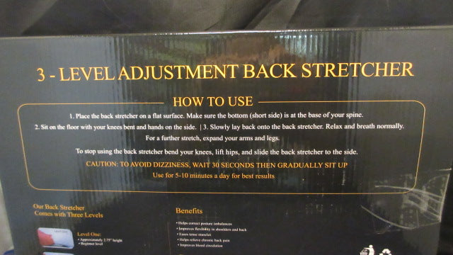 Load image into Gallery viewer, Brightstar Fit 3 Level Adjustable Back Stretcher - Still in Box
