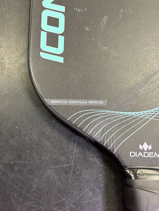Used Diadem Icon Infinity Max Pickleball Paddle DEMO