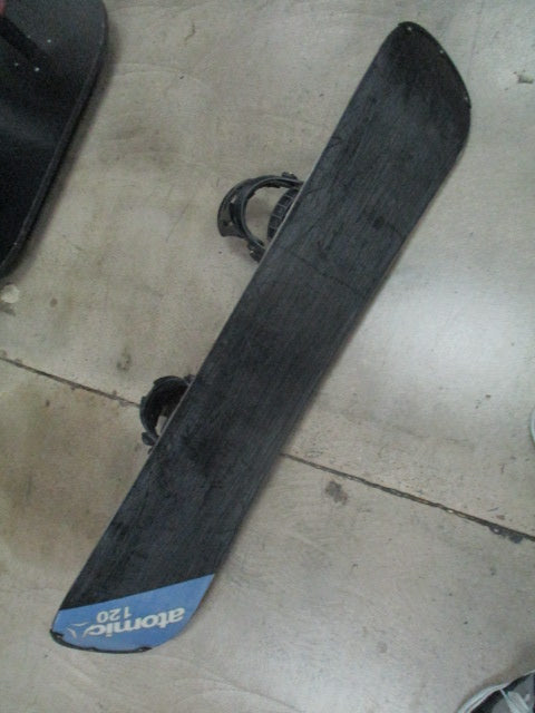 Used Atomic PIQ 120cm Snowboard w/ Atomic Bindings (Bindings Do Not Match)