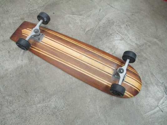 Vintage Hi Longboard Handcrafted Real Wood Sidewalker Surfer Style Board 37"