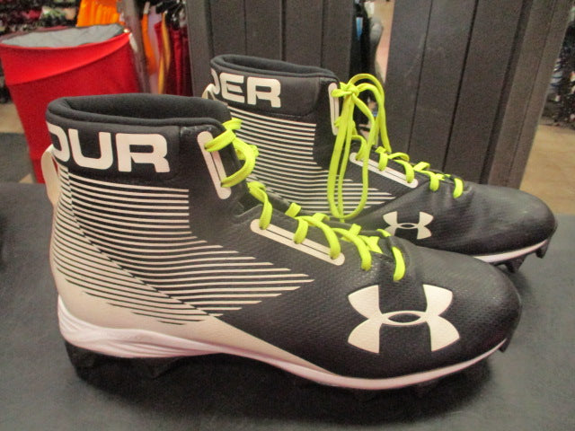 Load image into Gallery viewer, Used Under Armour High Top Football Cleats Size 10.5
