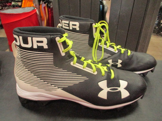 Used Under Armour High Top Football Cleats Size 10.5